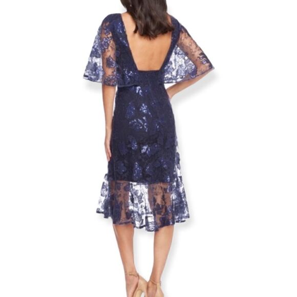 NWT Dress The Population Roseanna Navy Lace Dress Size XXS (R4) - Picture 2 of 12